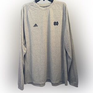 University of Notre Dame Fighting Irish Adidas Long-Sleeve Tee Shirt, 2XL XXL